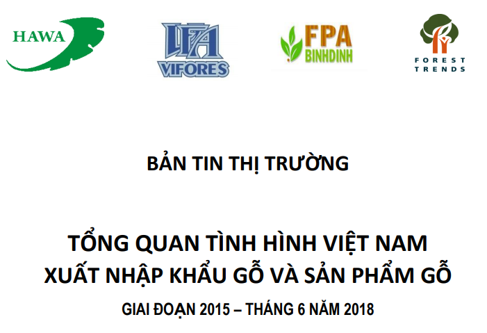 Việt Nam XNK gỗ & sản phẩm gỗ 2015-6/2018