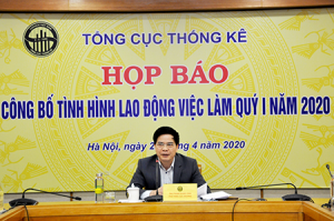 Tổng cục Thống kê họp báo công bố tình hình lao động việc làm quý I và 4 tháng đầu năm 2020