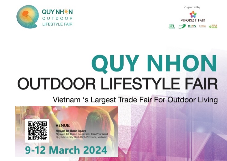 Hội chợ hàng phong cách ngoài trời ngành gỗ Việt Nam tại Bình Định năm 2024